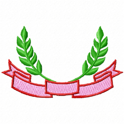 Laurels Embroidery Design 8 Laurels Embroidery Design 8